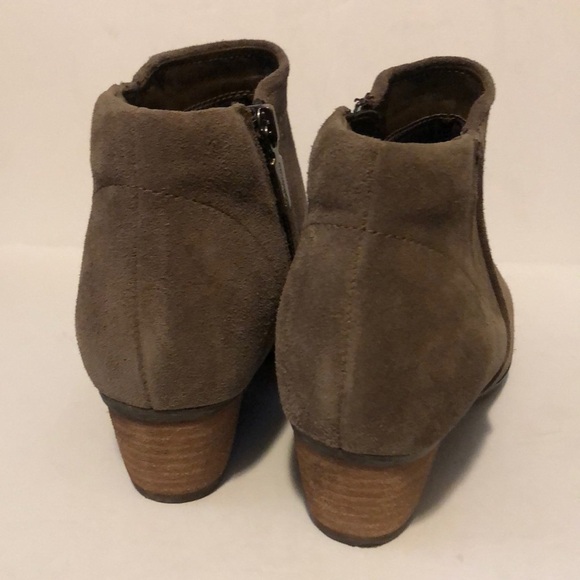 Blondo Waterproof Suede Leather Bootie Grayish/Tan - Picture 5 of 10